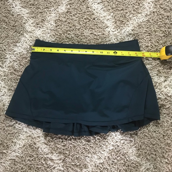 Lululemon Circuit Breaker Skirt II Athletic Running Tennis Submarine Tea… - Picture 13 of 15